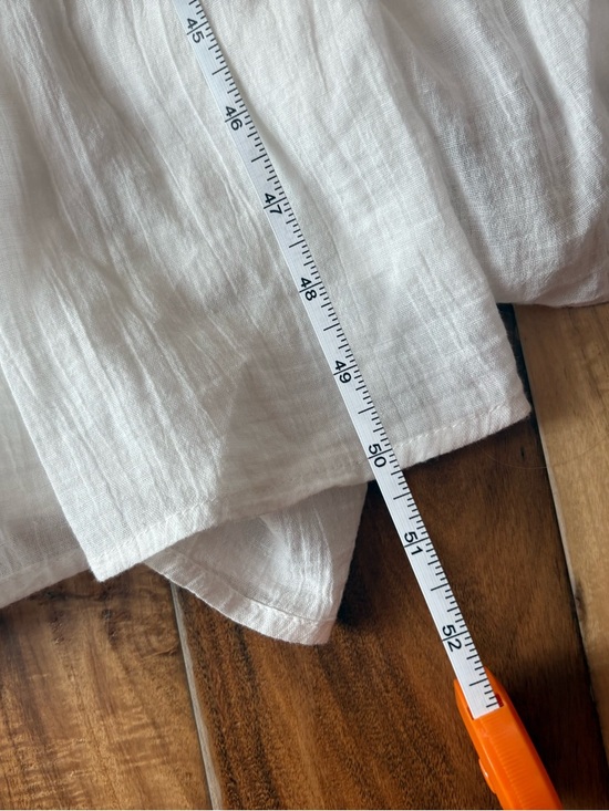 Talisman Boho White Gauze Sleeveless Maxi Dress with Embroidered Yoke Medium - Picture 8 of 11